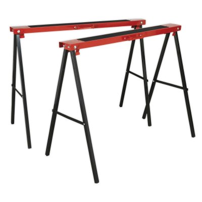 Sealey Fold Down Trestles 100kg Capacity per Trestle - Pair