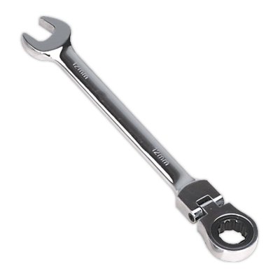 Sealey Flexi-Head Ratchet Combination Spanner 12mm