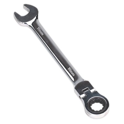 Sealey Premier Flexi-Head Ratchet Combination Spanner 18mm