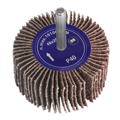 Sealey Abrasive Flap Wheel 40 x 20mm 40Grit 6mm Shaft