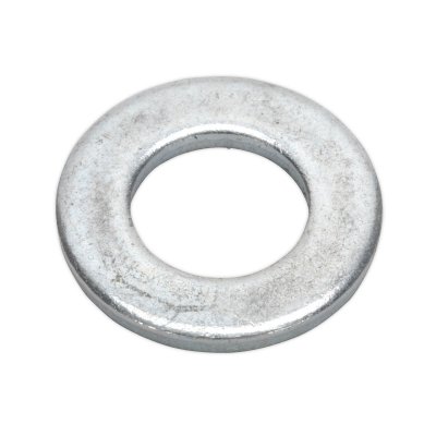 Sealey Zinc Plated Form A Flat Washer M12 x 24mm, DIN 125 - Pack of 100