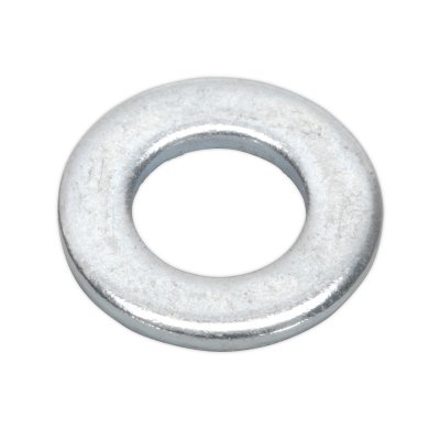 Sealey Zinc Plated Form A Flat Washer M8 x 17mm, DIN 125 - Pack of 100