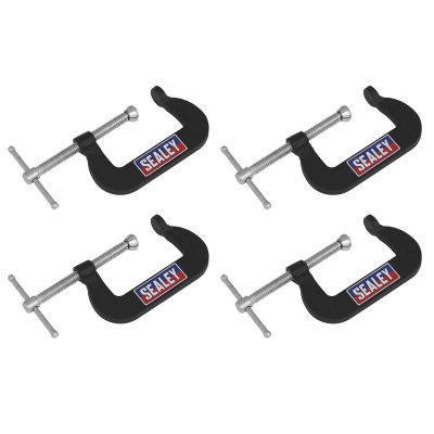 Sealey Junior C-Clamp Set 51mm x 32mm 4pc