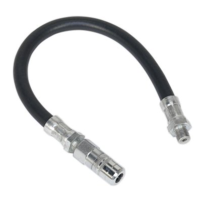 Sealey Flexible Rubber Grease Gun Delivery Hose with 4-Jaw Connector 300mm 1/8