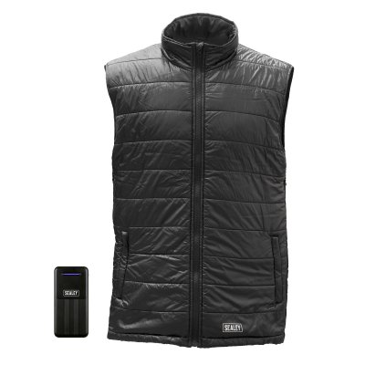 Sealey 5V Heated Puffy Gilet with Power Bank 10Ah - 44