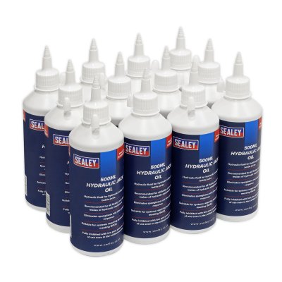 Sealey Hydraulic Jack Oil 500ml - Pack of 12