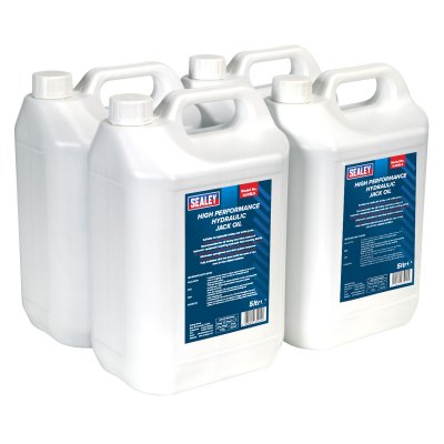 Sealey Hydraulic Jack Oil 5L - Pack of 4