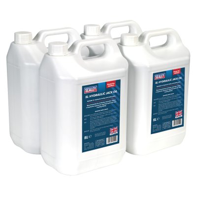 Sealey Hydraulic Jack Oil 5L - Pack of 4