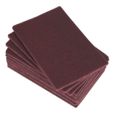 Sealey Abrasive Finishing Pad 150 x 230mm, Medium - Pack of 10