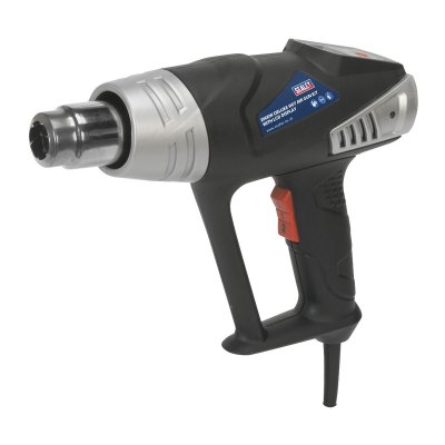 Sealey 2000W Deluxe Heat Gun Kit with LCD Display 80-600C