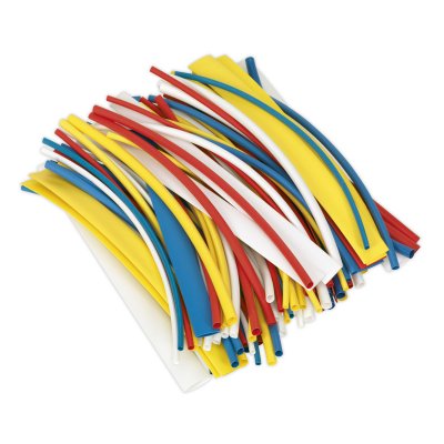 Sealey Heat Shrink Tubing 200mm 100pc - Mixed Colours