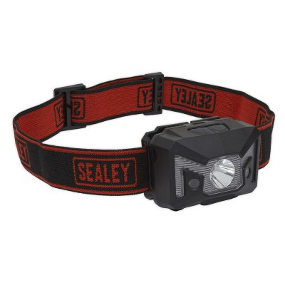 Sealey Rechargeable Head Torch with Auto-Sensor 3W SMD LED