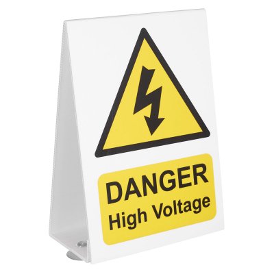 Sealey High Voltage Vehicle Warning Sign