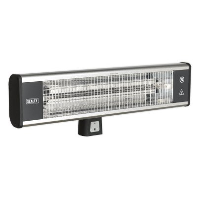 Sealey High Efficiency Carbon Fibre Wall Mounting Infrared Heater 1800W/230V