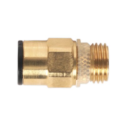 Sealey John Guest Speedfit Brass SuperThread Straight Adaptor 8mm x 1/4