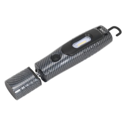 Sealey Rechargeable 360 Inspection Light 4W & 3W SMD LED - Carbon Fibre Effect