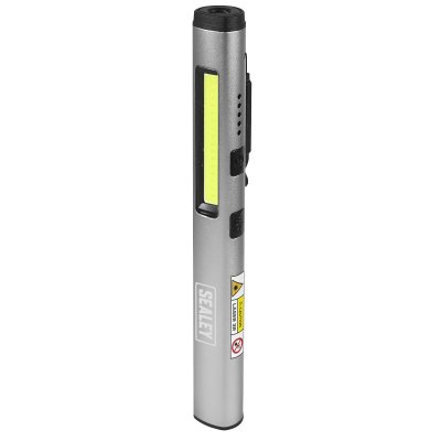 Sealey Rechargeable UV Penlight Torch with Laser Pointer 5W COB & 3W SMD LED