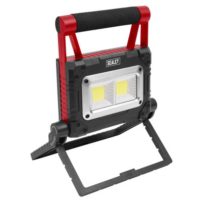 Sealey Rechargeable Solar Powered Portable Floodlight 15W COB LED