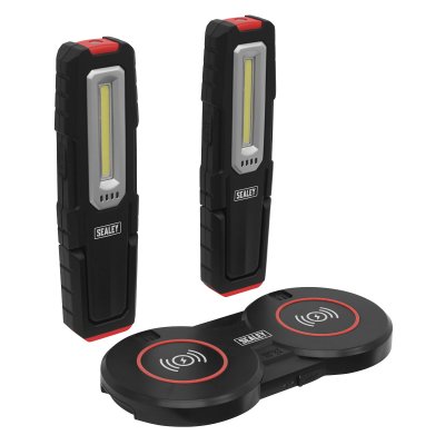 Sealey Inspection Light (x2) with Double Wireless Charging Base 5W COB & 1W SMD LED