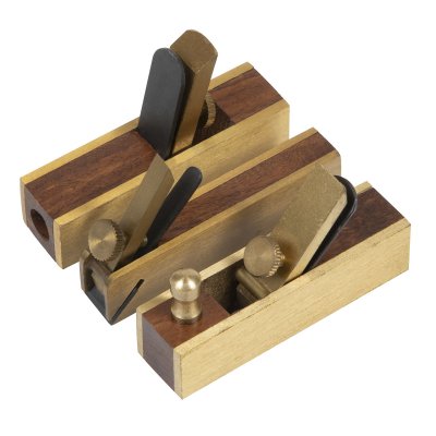 Sealey Mini Brass Plane Set 3pc