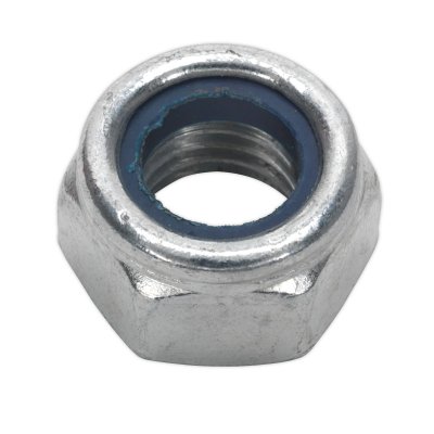 Sealey Zinc Plated Nylon Locknut M14, DIN 982 - Pack of 25