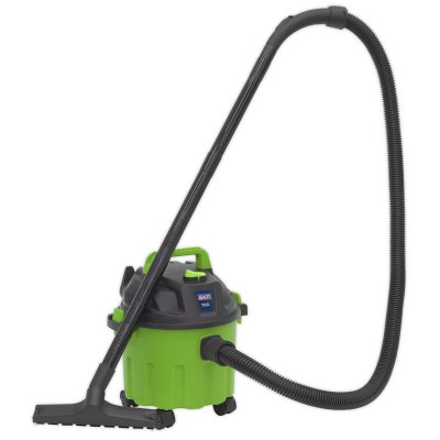 Sealey Vacuum Cleaner Wet & Dry 10L 1000W/230V - Green