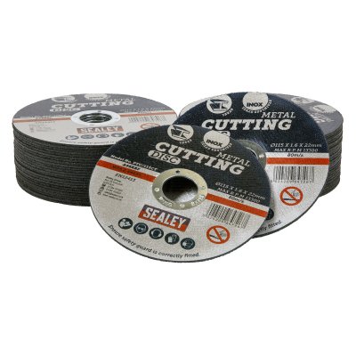 Sealey 115 x 1.6mm Cutting Disc 22mm Bore - Pack of 50