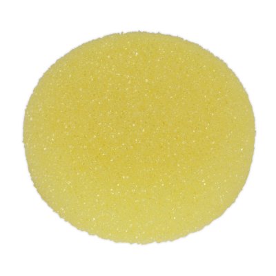 Sealey Hook-and-Loop Buffing & Polishing Foam Head 80 x 25mm - Yellow/Coarse