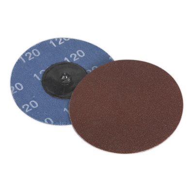 Sealey 75mm Quick Change Sanding Disc 120Grit - Pack of 10