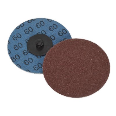 Sealey 75mm Quick Change Sanding Disc 60Grit - Pack of 10