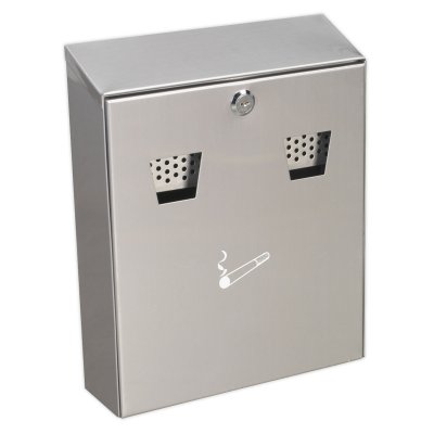 Sealey Wall-Mounting Cigarette Bin Stainless Steel