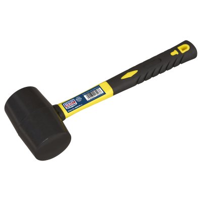 Sealey Premier Rubber Mallet with Fibreglass Shaft 1.5lb