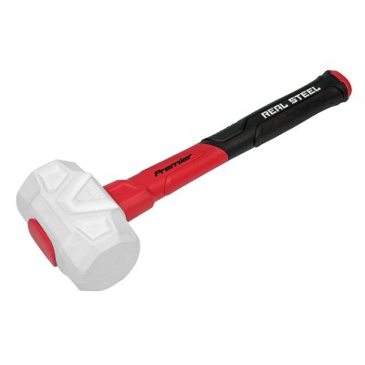 Sealey Premier Rubber Mallet with Fibreglass Shaft & Graphite Core 16oz