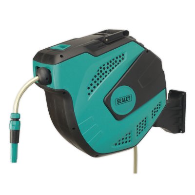 Sealey Auto-Rewind Control Garden Hose Reel 30m