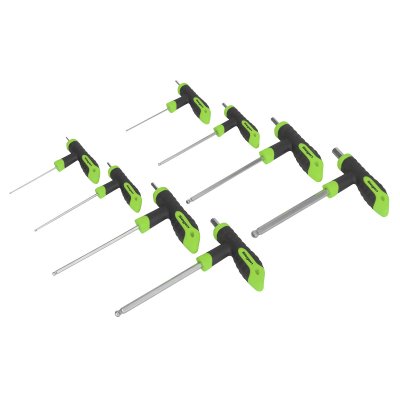 Sealey Siegen T-Handle Ball-End Hex Key Set 8pc