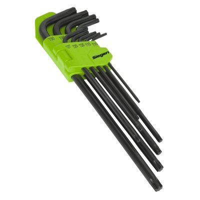 Sealey Siegen Extra-Long TRX-Star* Key Set 9pc