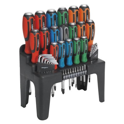 Sealey Siegen Hammer-Thru Screwdriver, Hex Key & Bit Set 44pc