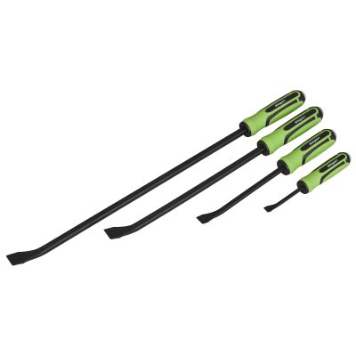 Sealey Siegen Heavy-Duty Angled Pry Bar Set with Hammer Cap 4pc