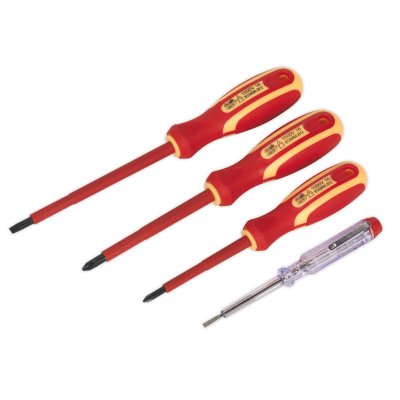 Sealey Siegen Electrician's Screwdriver Set 4pc - VDE Approved