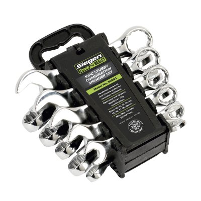 Sealey Siegen Stubby Combination Spanner Set 10pc