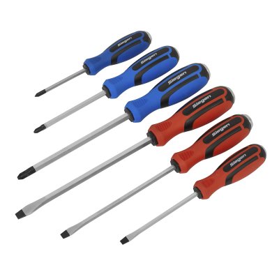 Sealey Screwdriver Set 6pc Hammer-Thru