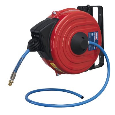 Sealey 12m Retractable Air Hose Reel 8mm ID Polyurethane Hose