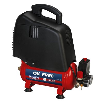 Sealey 6L Oil Free Belt Drive Air Compressor 1.5hp