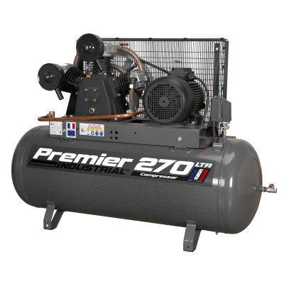 Sealey Premier 270L Belt Drive Air Compressor 7.5hp 3ph