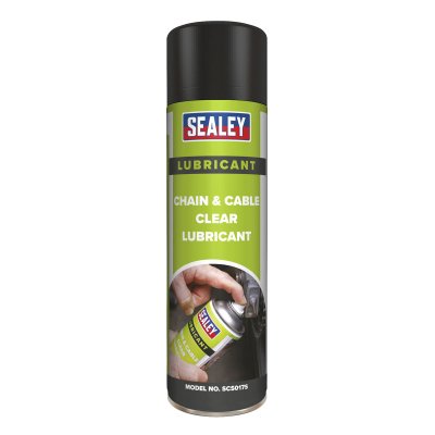 Sealey Chain & Cable Clear Lubricant 500ml - Pack of 6