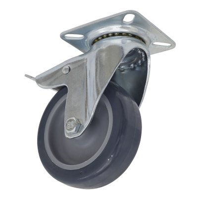 Sealey 75mm Castor Wheel with Swivel Plate & Total Lock