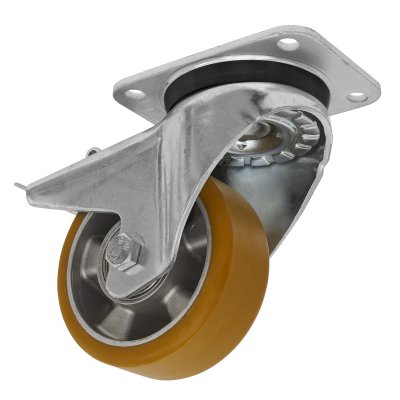 Sealey 125mm Castor Wheel with Swivel Plate & Total Lock