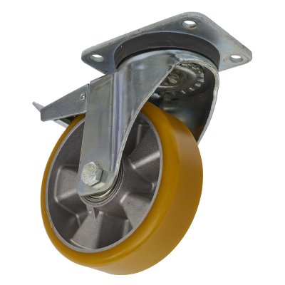 Sealey 160mm Castor Wheel with Swivel Plate & Total Lock