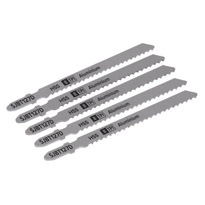 Sealey Jigsaw Blade for Aluminium 100mm 8tpi - Pack of 5