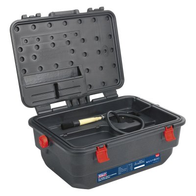 Sealey Mobile Parts Cleaning Tank with Brush 16L